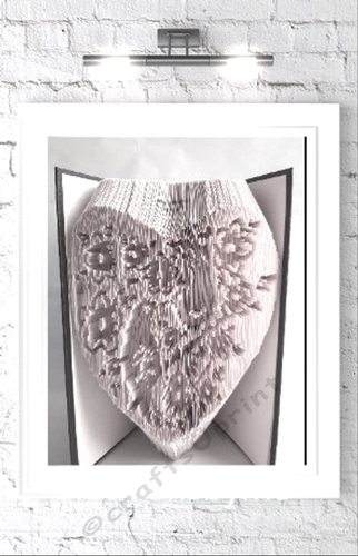 Love Birds In A Heart book folding patterns