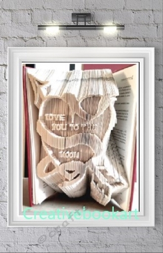 Love You To The Moon Heart book folding patterns
