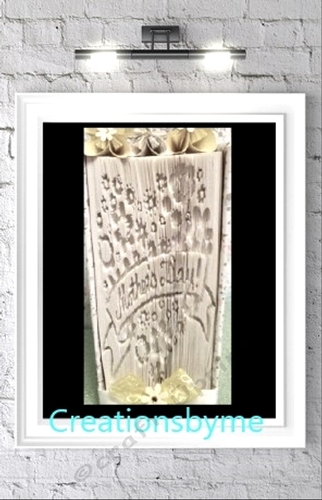 Mothers day Heart And banner book folding patterns