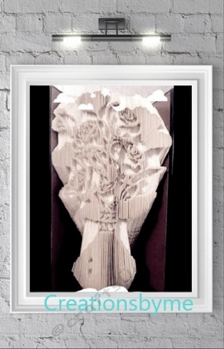 Roses And Hearts Vase book folding patterns