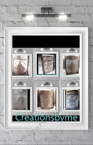 Set Of six Xmas In A jar book folding patterns