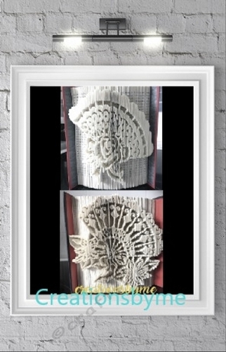 Set Of two fans book folding patterns