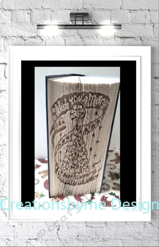 Merry Xmas Fairground Slide   book folding pattern 