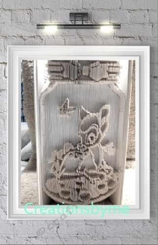 Cute fawn jar    book folding pattern 