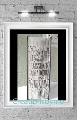Begiining To Look A Lot Like Xmas   book folding pattern 