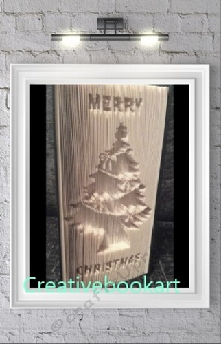 Merry Christmas Bow Tree  book folding patterns