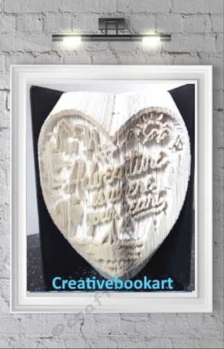 ADEVENTURE IS WHERE THE HEART IS  BOOK FOLDING PATTERN