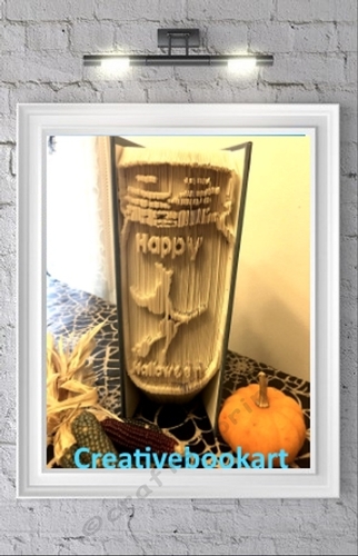 HAPPY HALLOWEEN WITCH JAR BOOK FOLDING PATTERN