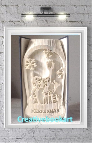 REINDEER SNOW GLOBE BOOK FOLDING PATTERN