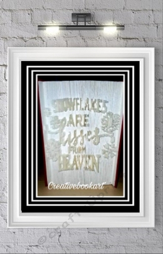 SNOWFLAKES ARE KISSES  BOOK FOLDING PATTERNS