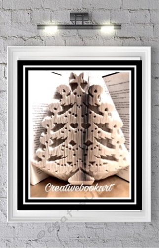 CANDLES CHRISTMAS TREE BOOK FOLING PATTERN