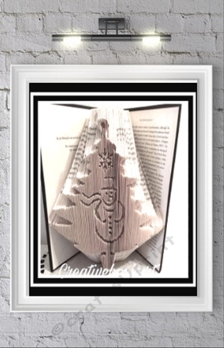 SNOWMAN IN TREE BOOK FOLDING PATTERNS