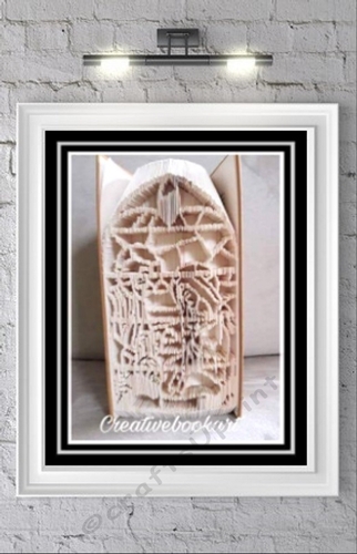 STAINED GLASS NATIVITY WINDOW  BOOK FOLDING PATTERNS