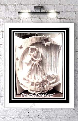 CUTE ANGEL IN THE MOON  BOOK FOLDING PATTERNS