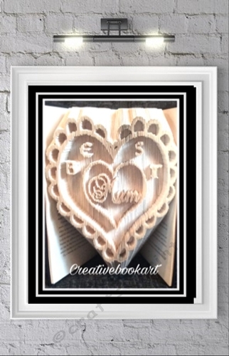 BEST MUM HEART  BOOK FOLDING PATTERNS