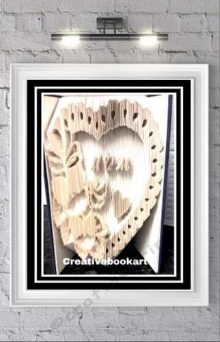 HEART AND FLOWERS MUM BOOK FOLDING PATTERNS