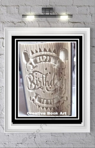 HAPPY BIRTHDAY TO YOU BALLOONS BOOK FOLDING PATTERN