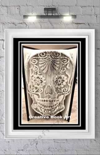 SUGAR SKULL FLOWER EYES  BOOK FOLDING PATTERN