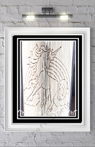 UNICORN AND RAINBOW  BOOK FOLDING PATTERNS