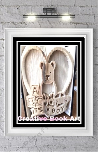 TEDDY BEAR ITS A BOY  BOOK FOLDING PATTERN