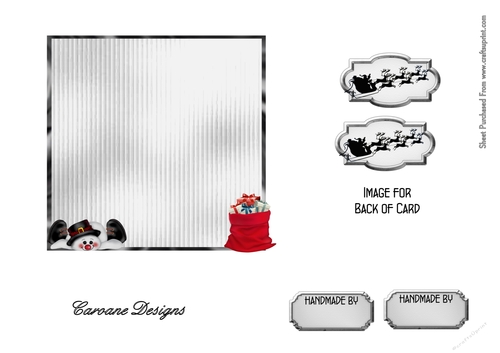Matching insert for the design sheet - Who Who Who, Merry Christmas