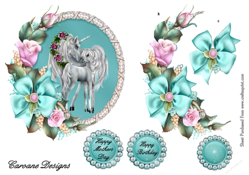 Cameo 2 - 6x6 inch circular topper with Decoupage