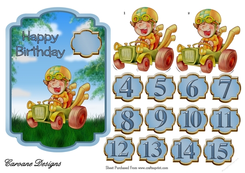 Grand Prix Winner - 5x7 inch topper with decoupage