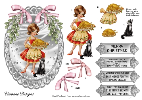 Can I Have a Leg - 7x5 inch oval topper with decoupage