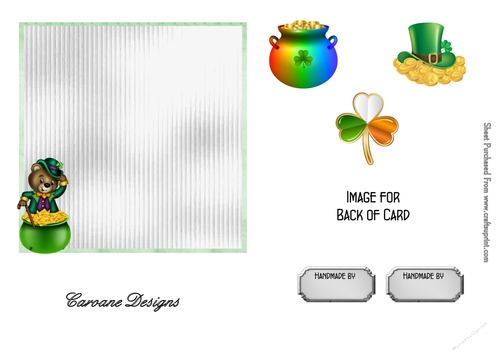 Matching insert for the design sheet - Top of the Morning