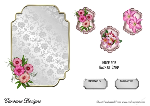 Matching insert for the design sheet - A Bunch of Daisies