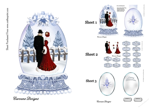 Snow Globe 5 - Shaped card Mini Kit