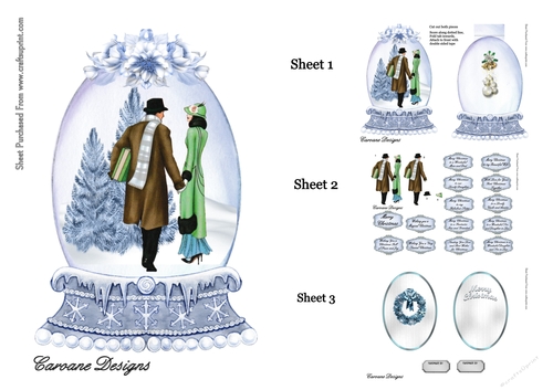 Snow Globe 7 - Shaped card Mini Kit