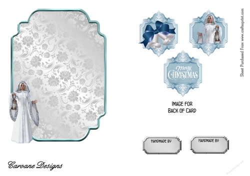 Matching blank insert for the design sheet - The Spirit of Christmas