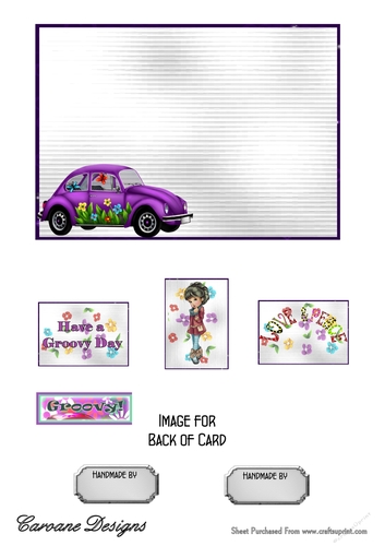 Matching blank insert sheet for the design sheet - Love and Peace Female Version