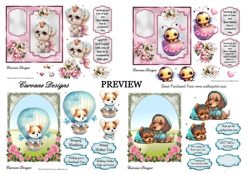 9 Sheet Multi Occasion Bumper Kit 3 - Card fronts, decoupage, inserts, and greeting boxes