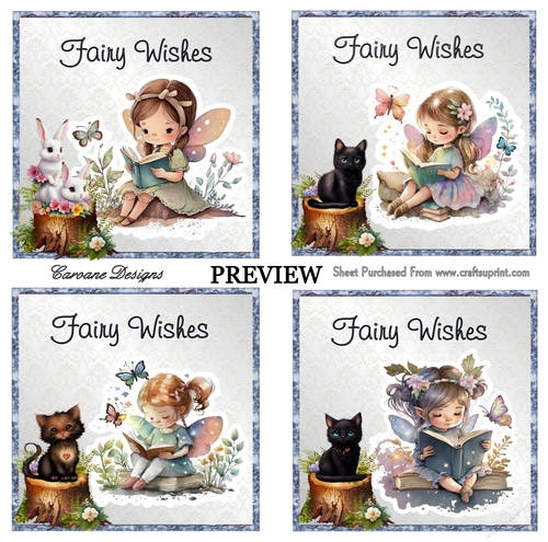 Fairy Birthday Bumper Kit 14 - 10 sheets, Card fronts, decoupage, inserts, and greeting boxes