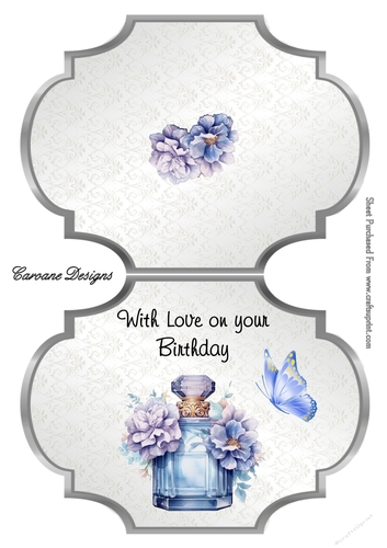Girly Stuff 1 - Shaped card Mini card kit.