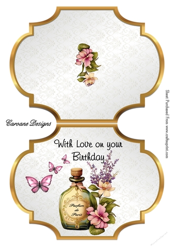 Girly Stuff 2 - Shaped card Mini card kit.
