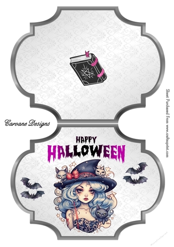 Halloween 2 - 2 Page Shaped card kit.