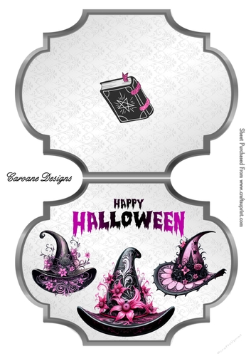 Halloween 3 - 2 Page Shaped card kit.