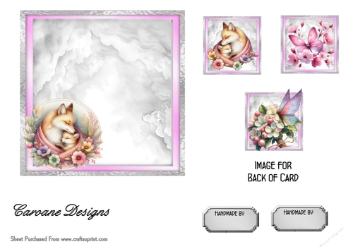 Matching insert sheet for the design sheet - Animal Magic 1