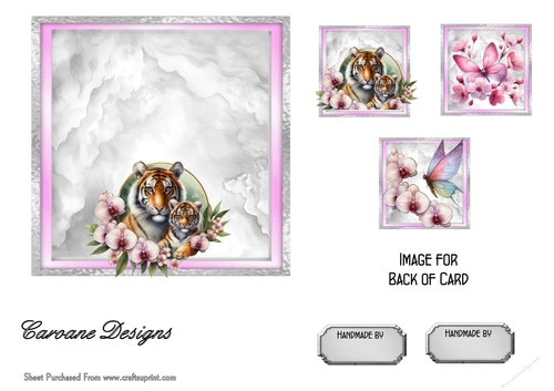 Matching insert sheet for the design sheet - Animal Magic 2