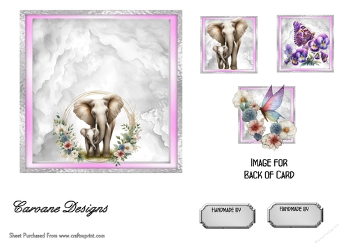 Matching insert sheet for the design sheet - Animal Magic 3
