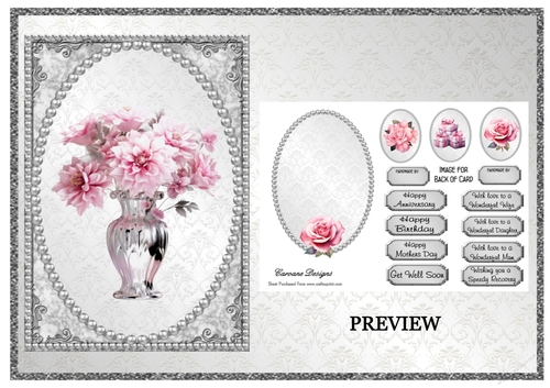 Flowers and Butterflies 1 - 2 Page mini kit.