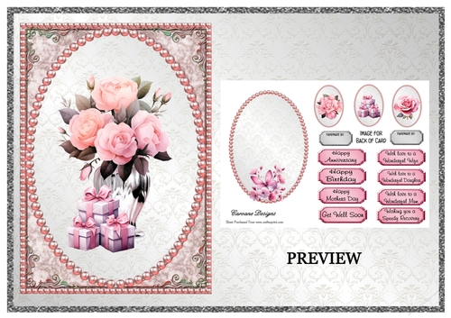 Flowers and Butterflies 2 - 2 Page mini kit.