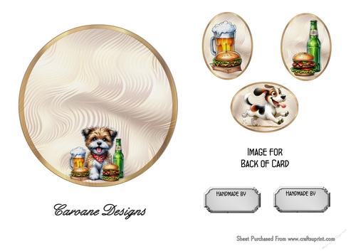 Matching insert sheet for the design sheet - Mans Best Friend 4