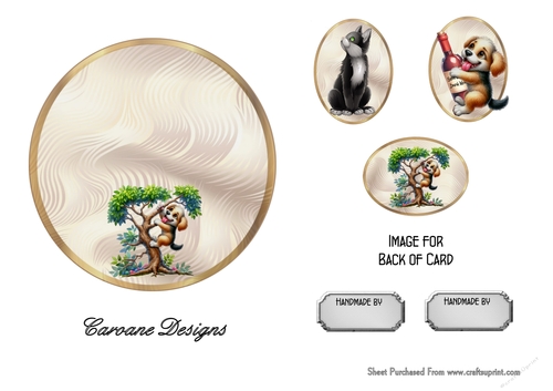 Matching insert sheet for the design sheet - Mans Best Friend 6