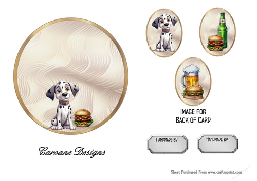 Matching insert sheet for the design sheet - Mans Best Friend 7