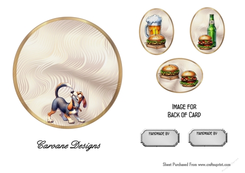 Matching insert sheet for the design sheet - Mans Best Friend 8