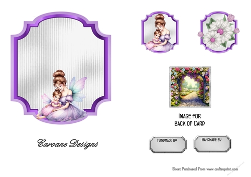 Matching insert sheet for the design sheet - Enchanted Garden 3